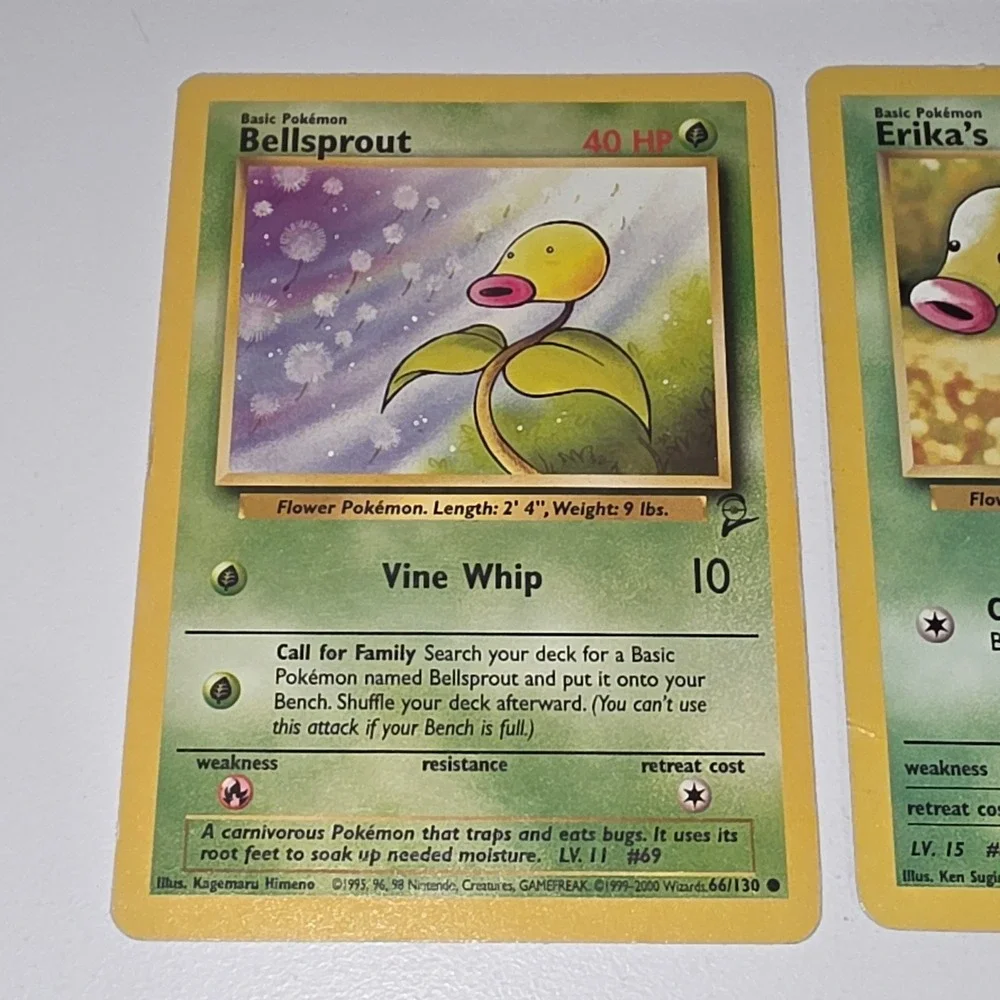 Pokemon Card Lot Bellsprout Victreebel Erika Gym Heroes Jungle Base 2 Italian